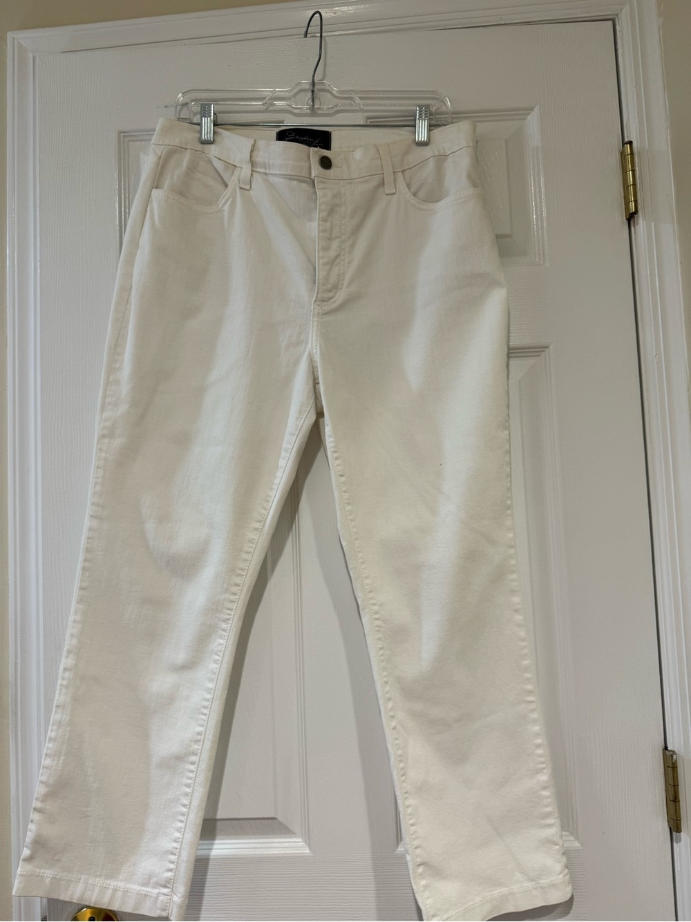 NYDJ white Straight-Leg Jeans